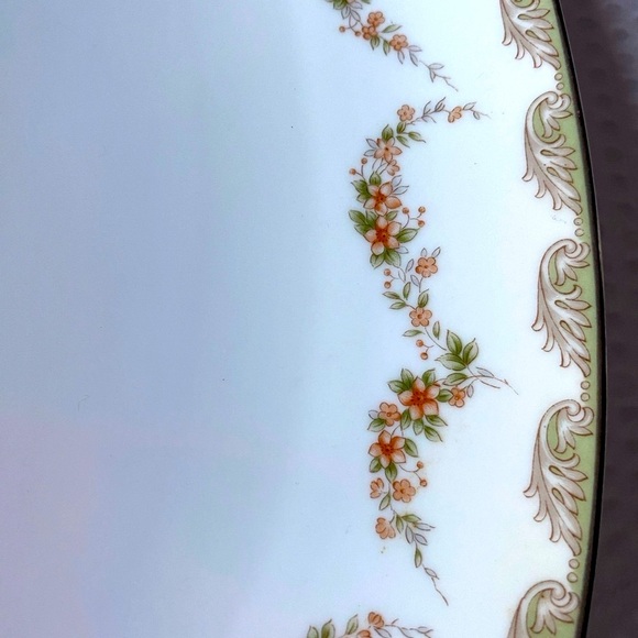 Noritake Other - Noritake Denise Platter Great Condition - Cream with green edging floral garland